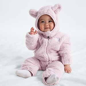 The North Face Pink Campshire Fleece Baby Footie